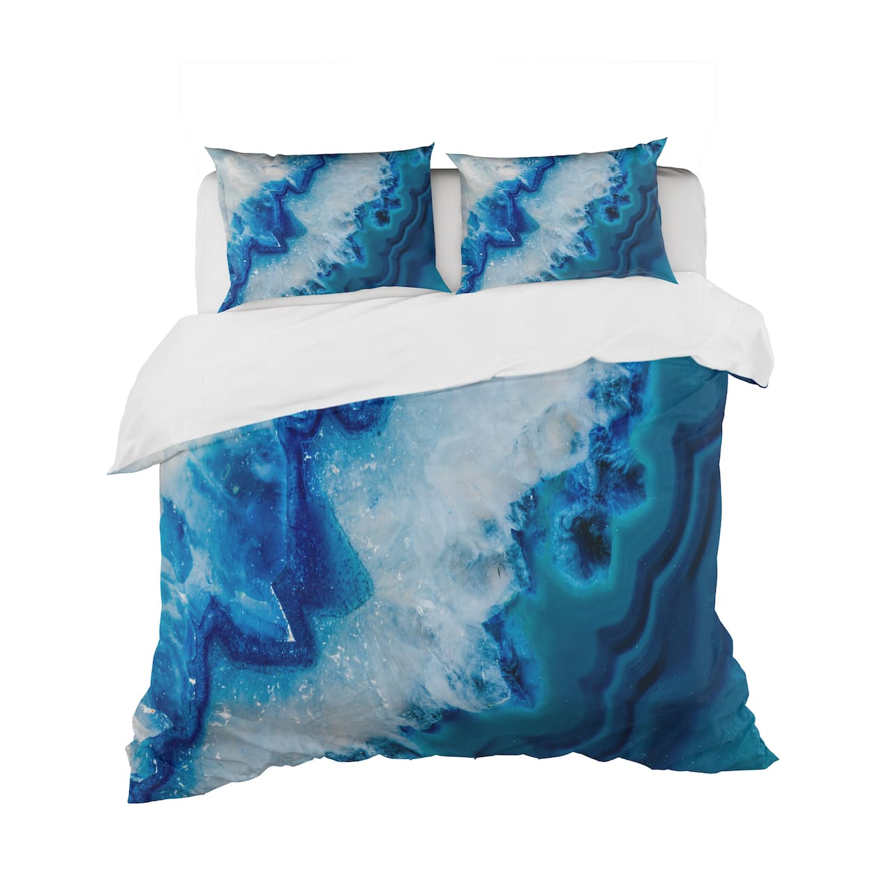 Designart 'Geode Slice Macro' Abstract Bedding Set - Duvet Cover & Shams